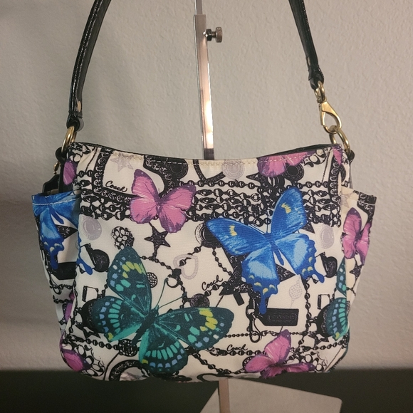 Coach Handbags - Coach Parker butterfly print bag